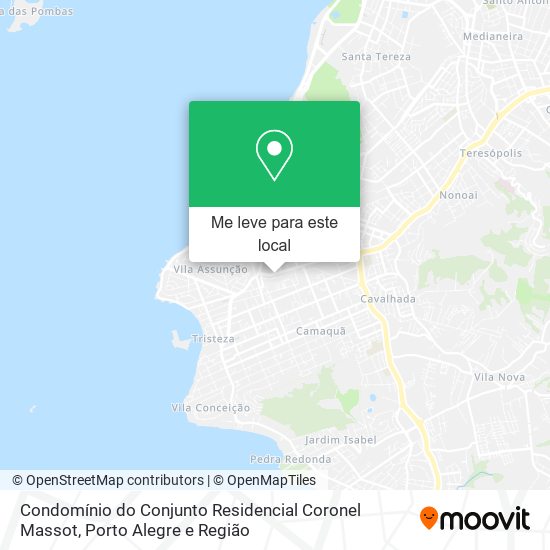 Condomínio do Conjunto Residencial Coronel Massot mapa