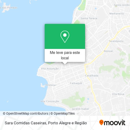 Sara Comidas Caseiras mapa