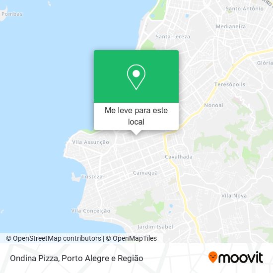 Ondina Pizza mapa