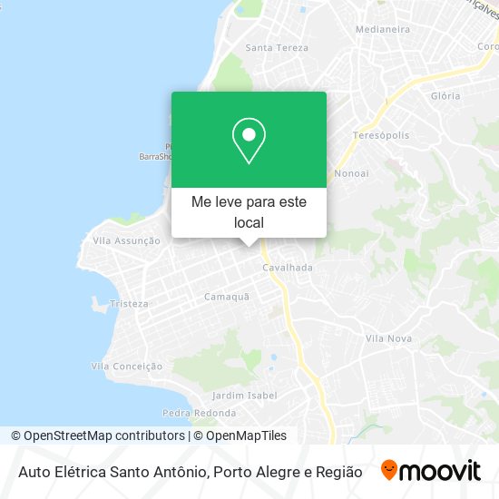 Auto Elétrica Santo Antônio mapa