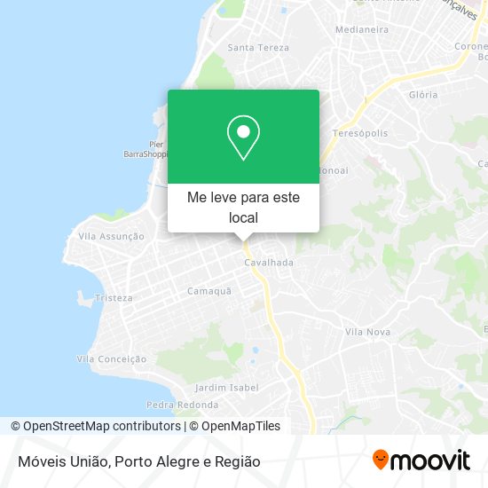 Móveis União mapa