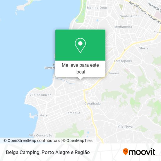 Belga Camping mapa