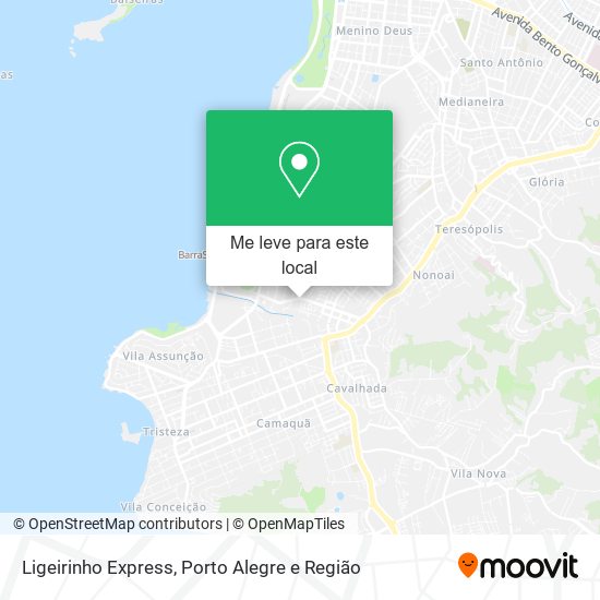 Ligeirinho Express mapa