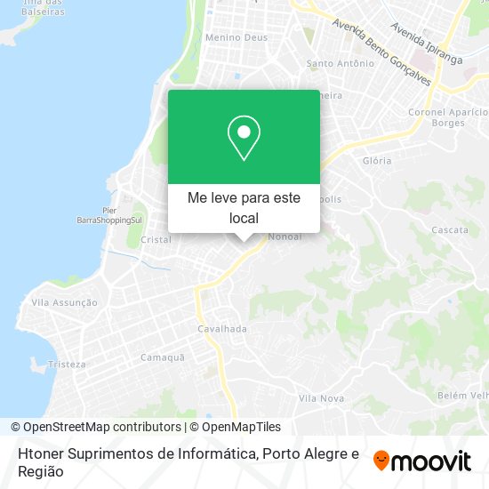 Htoner Suprimentos de Informática mapa