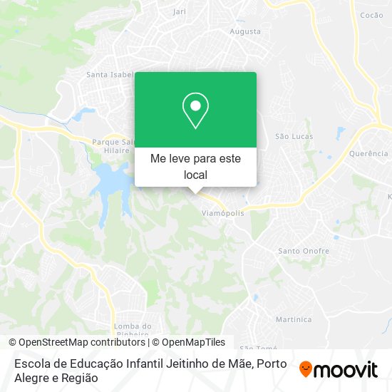 Escola de Educação Infantil Jeitinho de Mãe mapa