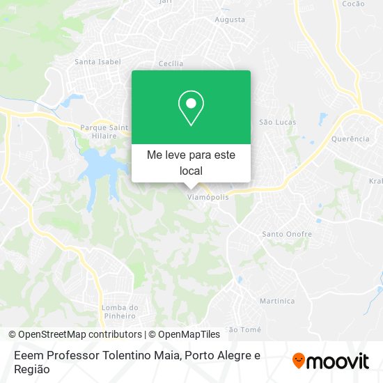 Eeem Professor Tolentino Maia mapa
