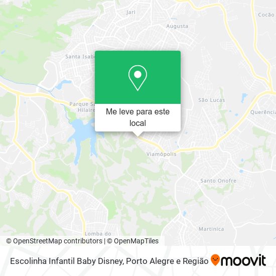 Escolinha Infantil Baby Disney mapa