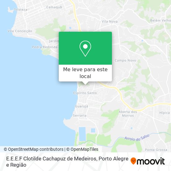 E.E.E.F Clotilde Cachapuz de Medeiros mapa