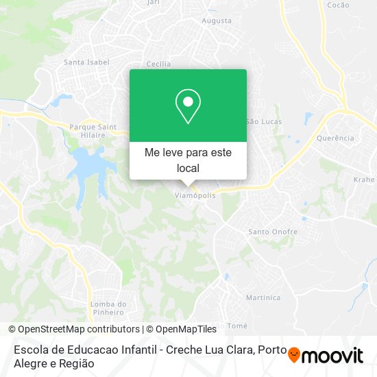 Escola de Educacao Infantil - Creche Lua Clara mapa