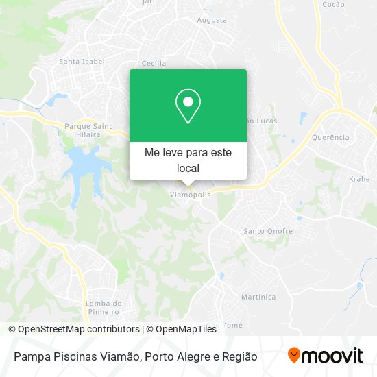 Pampa Piscinas Viamão mapa