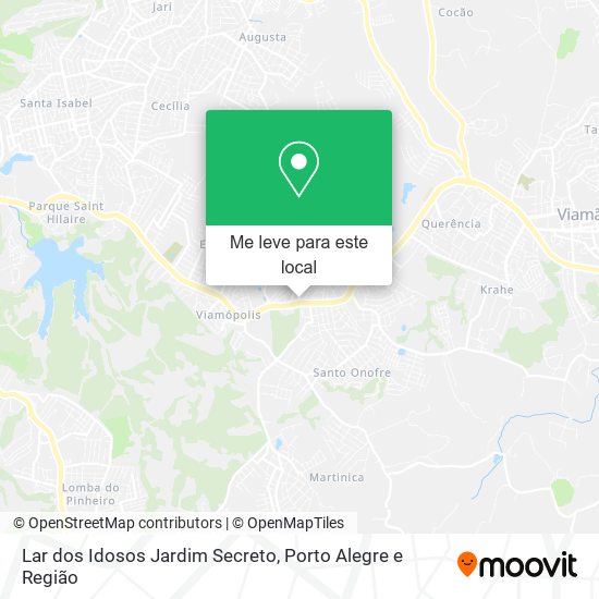 Lar dos Idosos Jardim Secreto mapa