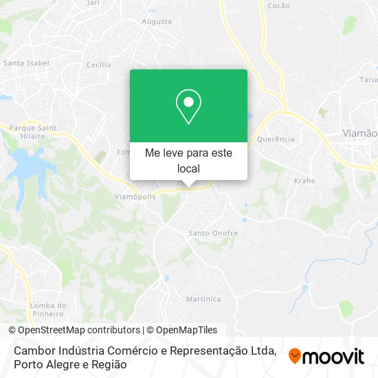 Cambor Indústria Comércio e Representação Ltda mapa