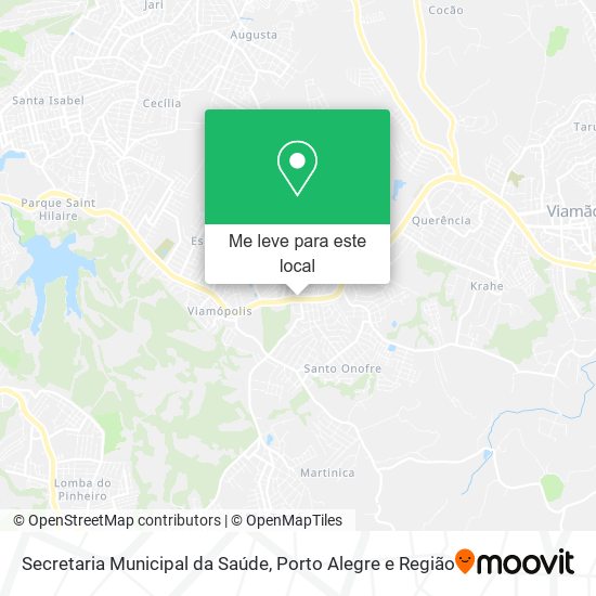 Secretaria Municipal da Saúde mapa