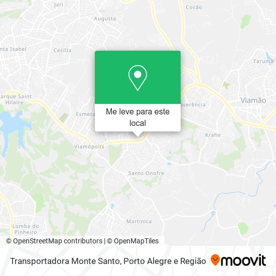Transportadora Monte Santo mapa