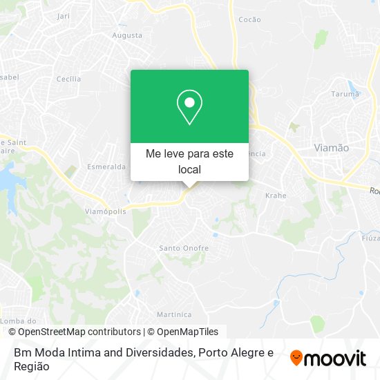 Bm Moda Intima and Diversidades mapa