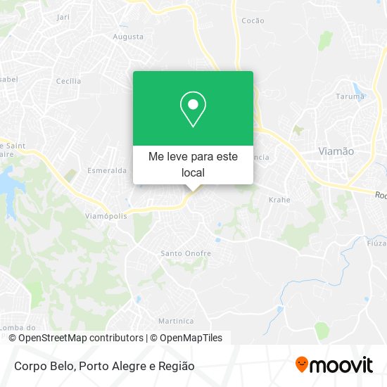Corpo Belo mapa