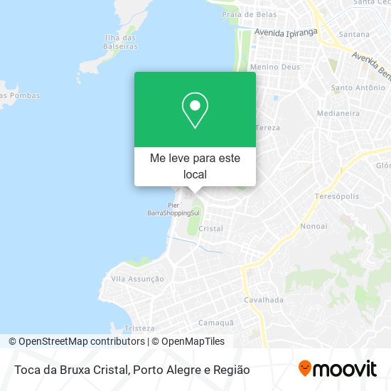 Toca da Bruxa Cristal mapa