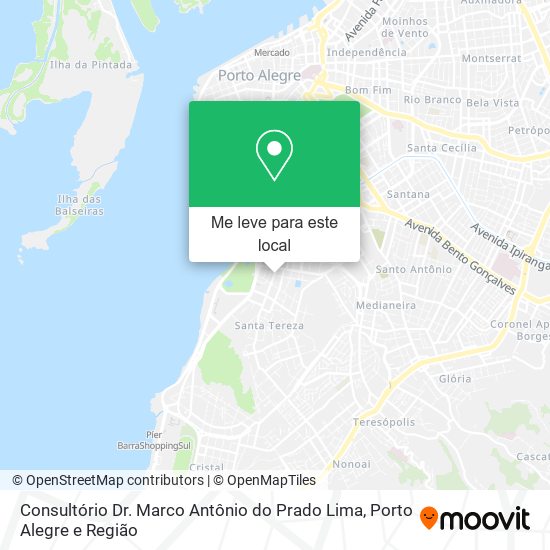 Consultório Dr. Marco Antônio do Prado Lima mapa