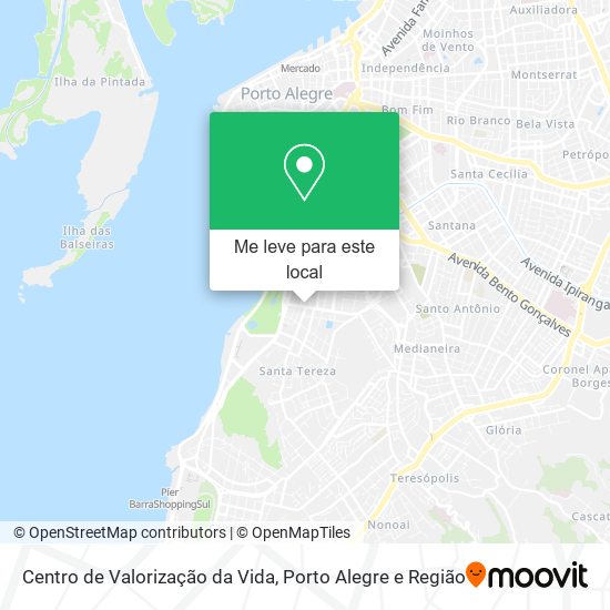 Centro de Valorização da Vida mapa
