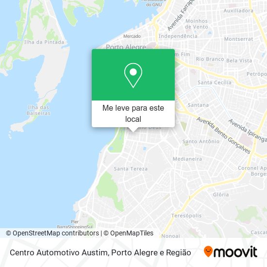 Centro Automotivo Austim mapa