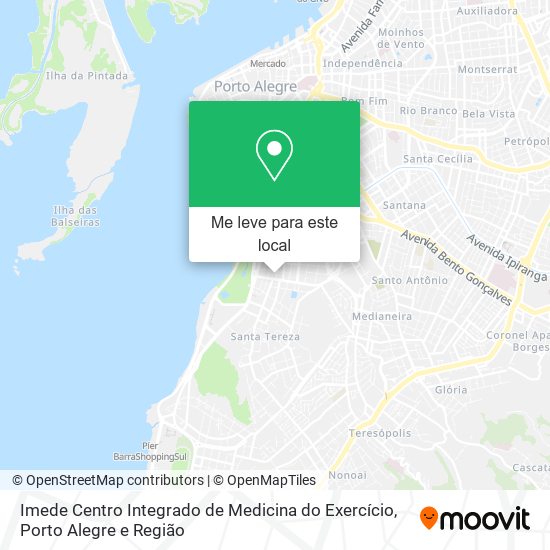 Imede Centro Integrado de Medicina do Exercício mapa