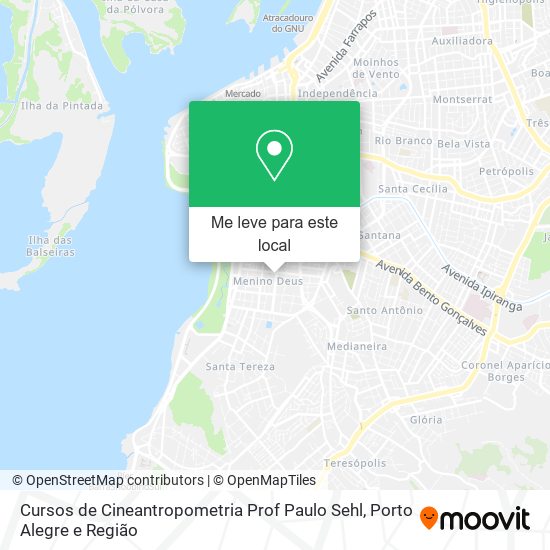 Cursos de Cineantropometria Prof Paulo Sehl mapa