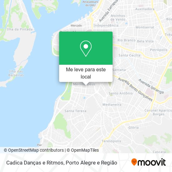 Cadica Danças e Ritmos mapa