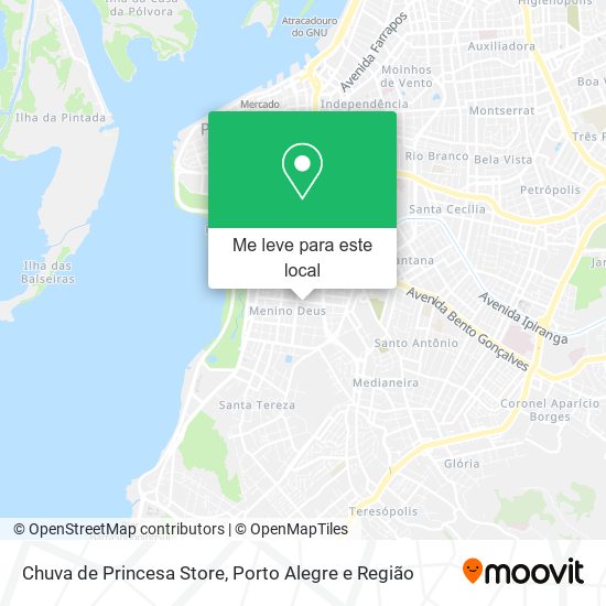 Chuva de Princesa Store mapa