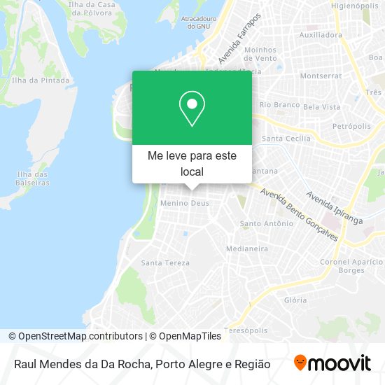 Raul Mendes da Da Rocha mapa