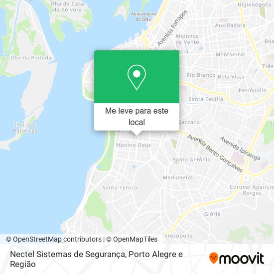 Nectel Sistemas de Segurança mapa
