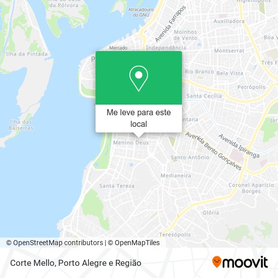 Corte Mello mapa