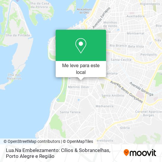 Lua.Na Embelezamento: Cílios & Sobrancelhas mapa