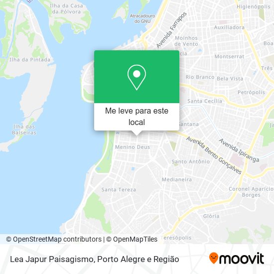 Lea Japur Paisagismo mapa