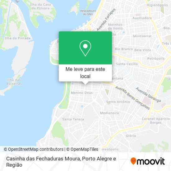 Casinha das Fechaduras Moura mapa