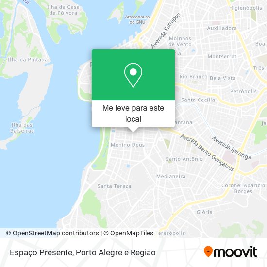 Espaço Presente mapa