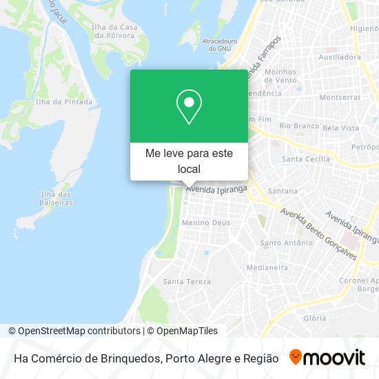 Ha Comércio de Brinquedos mapa