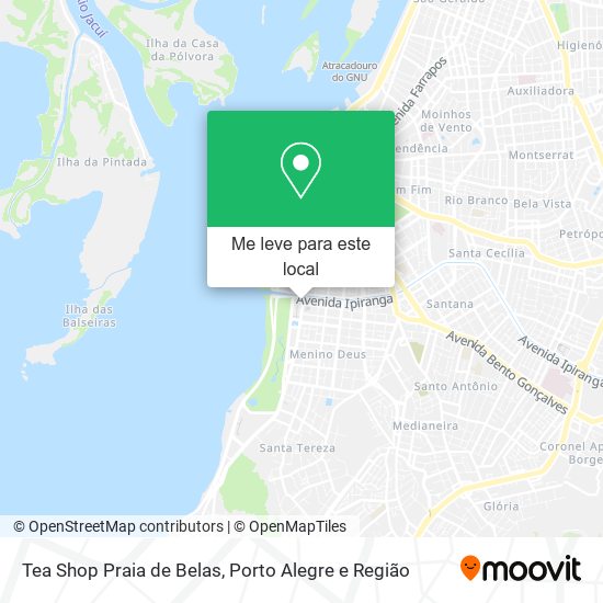 Tea Shop Praia de Belas mapa