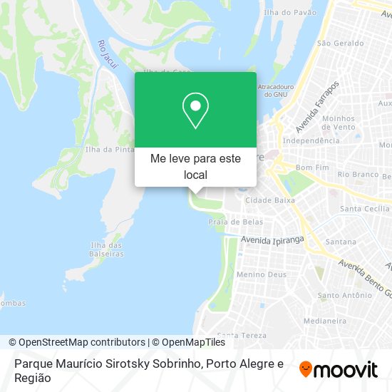 Parque Maurício Sirotsky Sobrinho mapa