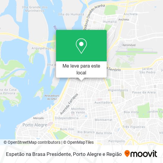 Espetão na Brasa Presidente mapa
