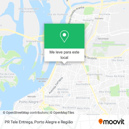 PR Tele Entrega mapa