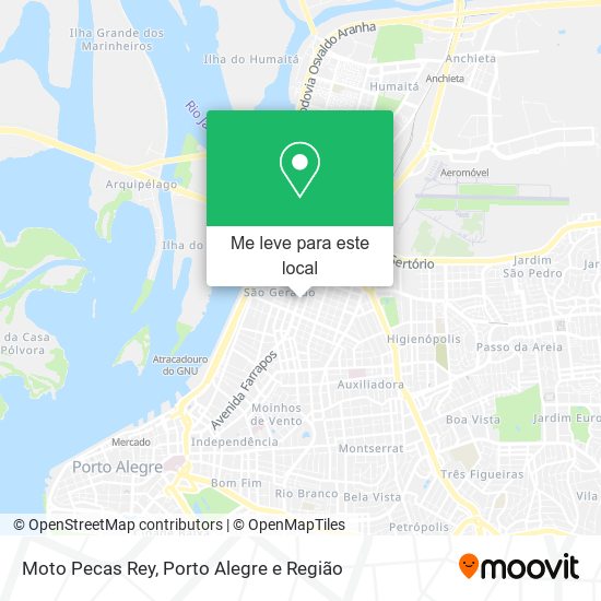 Moto Pecas Rey mapa