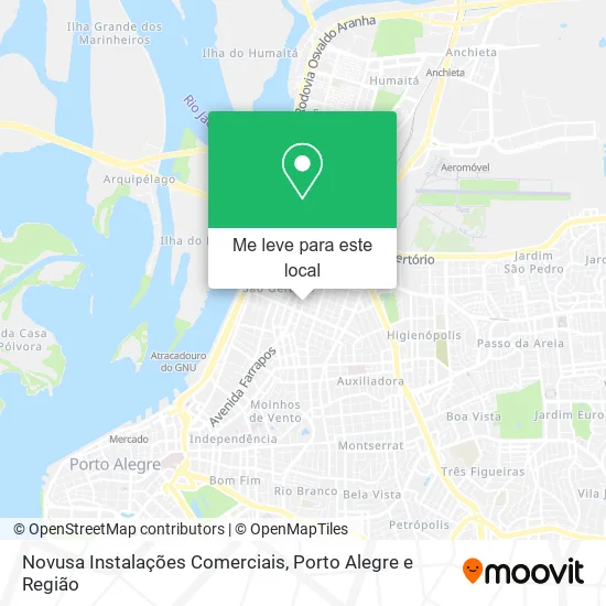 Novusa Instalações Comerciais mapa