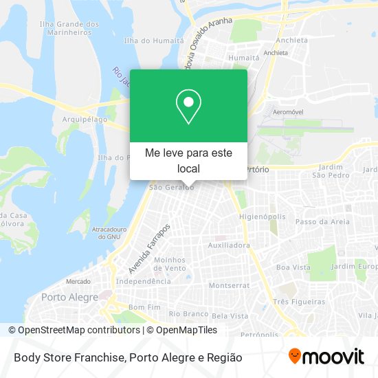 Body Store Franchise mapa