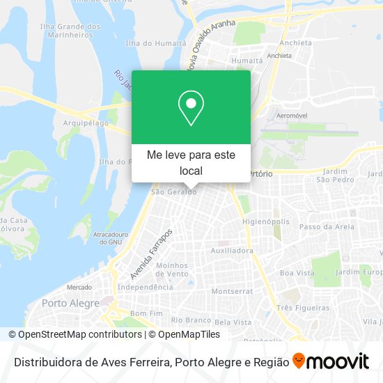 Distribuidora de Aves Ferreira mapa