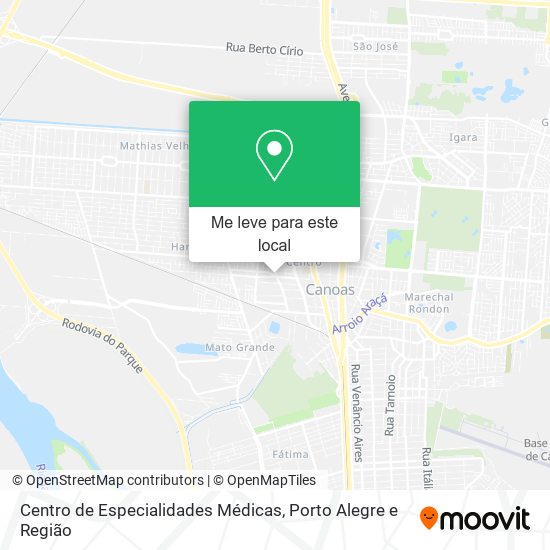 Centro de Especialidades Médicas mapa