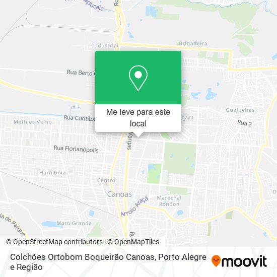 Colchões Ortobom Boqueirão Canoas mapa