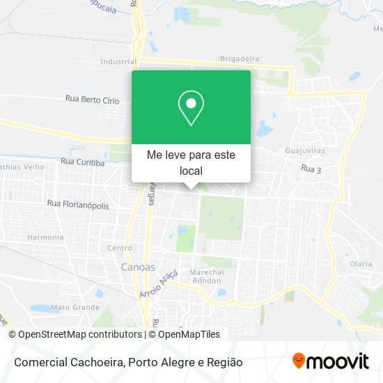 Comercial Cachoeira mapa