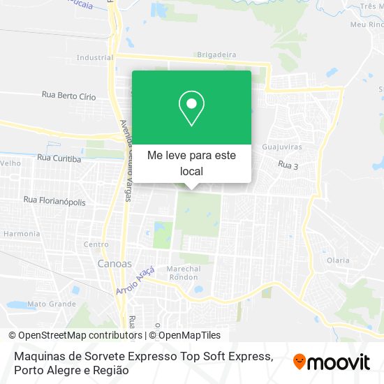 Maquinas de Sorvete Expresso Top Soft Express mapa