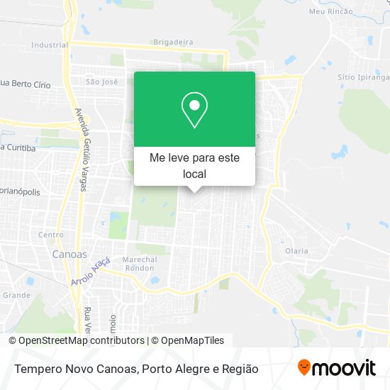 Tempero Novo Canoas mapa