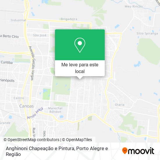 Anghinoni Chapeação e Pintura mapa